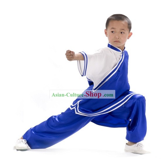 子供用の中国の専門シルクカンフー制服