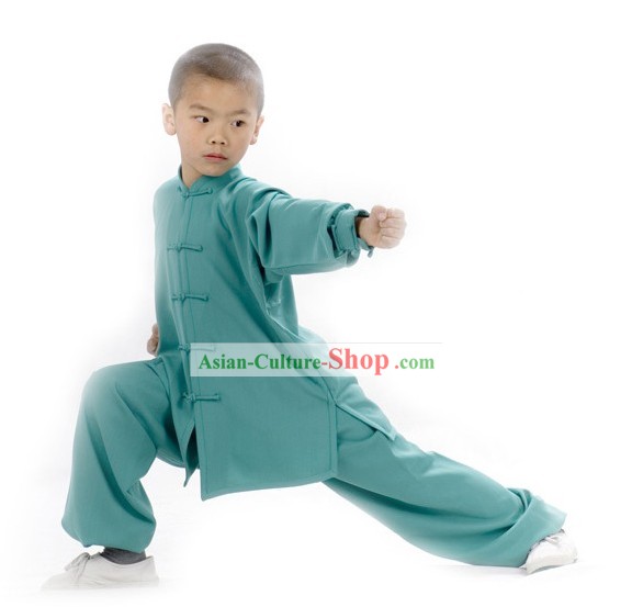 Professionista cinese di lino a maniche lunghe di arti marziali Tai Chi Set Uniform completi per bambini
