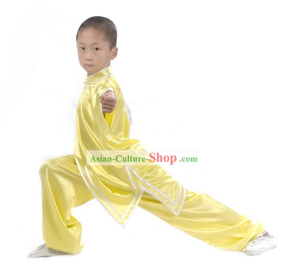 Профессиональные китайского длинным рукавом боевых искусств Тай Чи Равномерное Комплект для детей