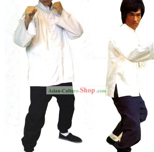 Cinese tradizionale stile Bruce Lee Arti Marziali Uniform Set completo