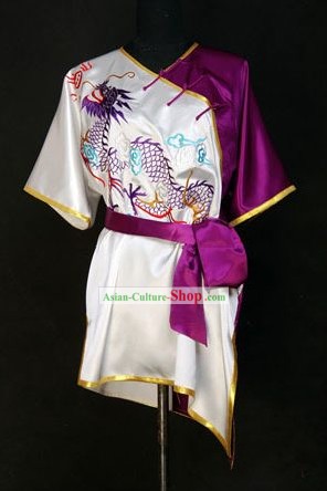 Cina Arti marziali Tai Chi ricamato drago Uniform