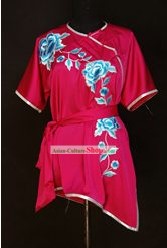중국 무술 태극권 수놓은 꽃 유니폼