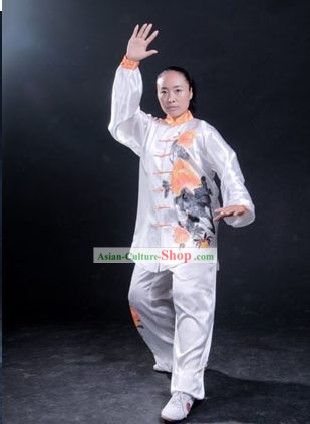Chinese Martial Arts Profi Originalgemälde Silk Uniform Komplett-Set