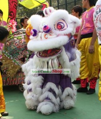 Compétition et Parade du Lion Danse Set Costume complet pour deux enfants