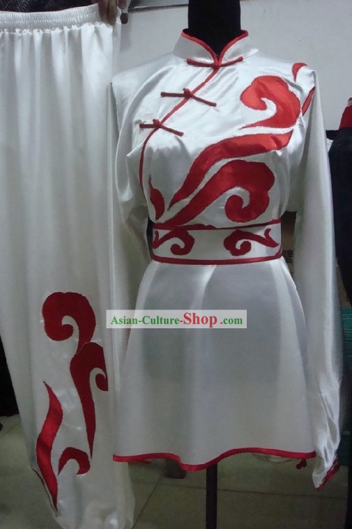 De seda bordado chino Tai Chi conjunto uniforme completo