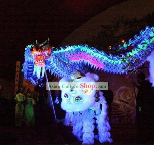 Luminosa tradizionale Drago Costume Set danza Completa