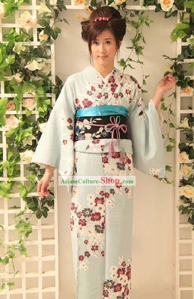 Set Vestido Kimono japonês Completo