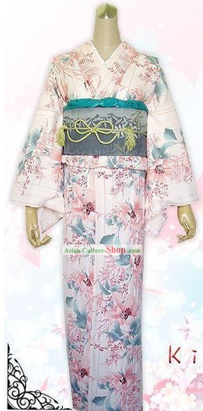 Japanischen Kimono Kleid Komplett-Set für Damen