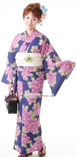Vestido Kimono Yukata japonês para as Mulheres
