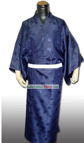 Vestido tradicional kimono japonés para hombres