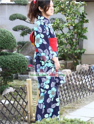 Vestido Kimono Yukata tradicional japonesa para as Mulheres
