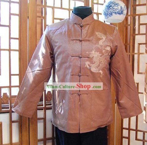 Blusa chinesa tradicional clássico mandarim para o Homem