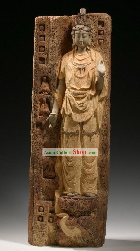 Dunhuang Fairy Chinese Shiwan Ceramic Figurine
