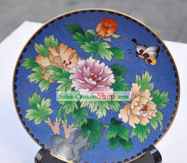 Chinese Classic Cloisonne Decoration Plate