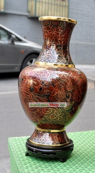 Chinese Classic Cloisonne Flower Vase