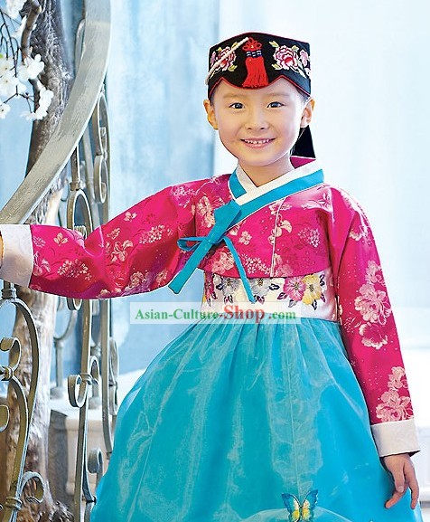 Traditional Korean Children Ceremonial Birthday Hanbok Clothing