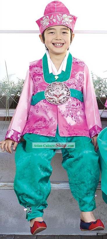 Traditional Korean Festival Celebration Hanbok Suit for Boys