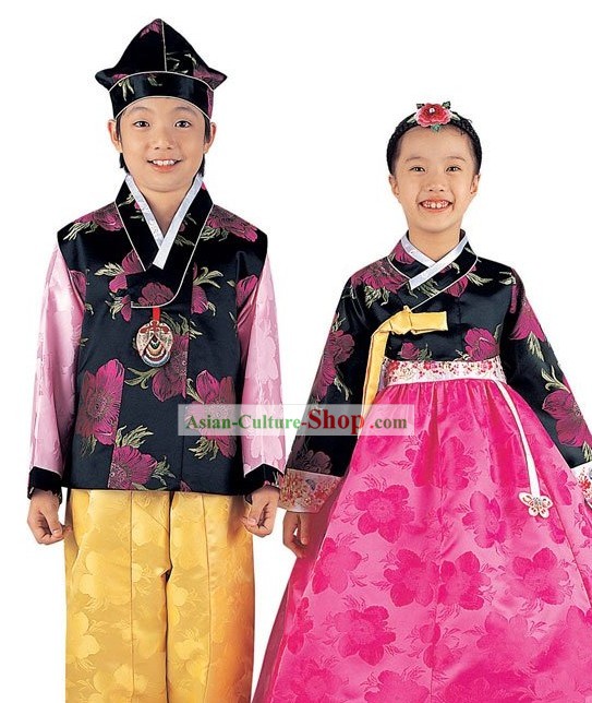 Traditional Korean Clothing 2 Sets for Kids