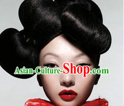 Chinese Classical Black Wig Set for Women