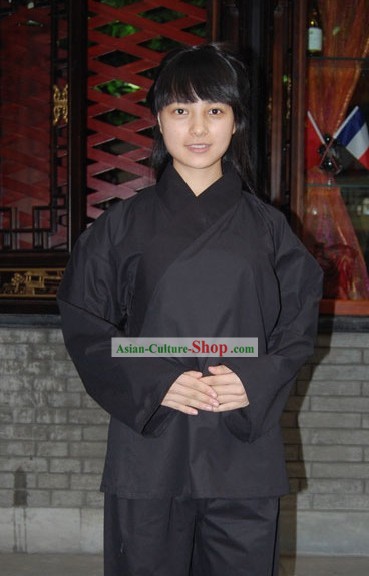 Traditional Black Mandarin Clothing for Women