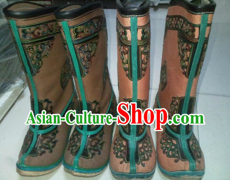 Handmade Classic Mongolian Cowhide Boots