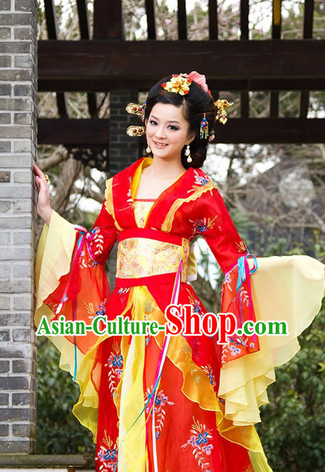 Ancient Chinese Wedding Dress Complete Set for Women