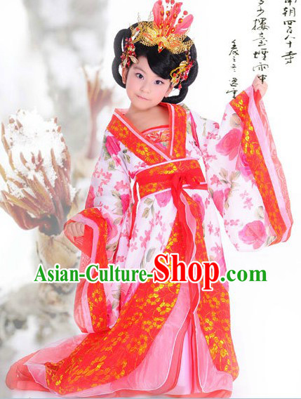 Ancient Chinese Hanfu Guzhuang Clothing for Children