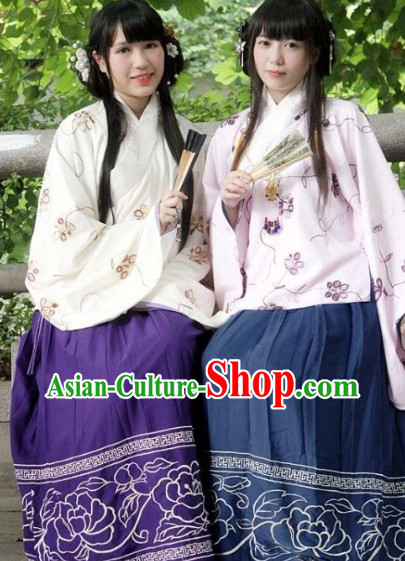 Ming Dynasty Princess Embroidered Hanfu Clothes Complete Set