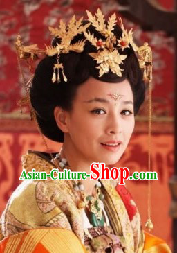 Ancient Chinese Imperial Palace Royal Wu Zetian Female Emperor Phoenix Hair Accessories Complete Set