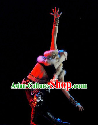 Chinese Ethnic Solo Dance Competition Costume for Women