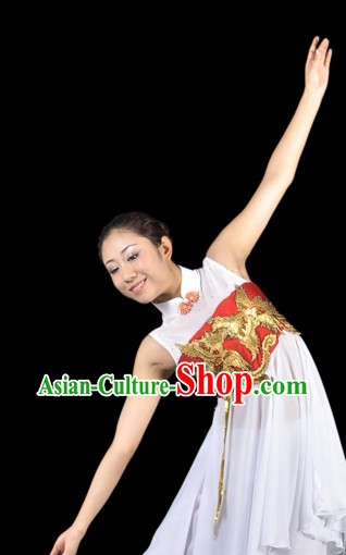 Chinese Phoenix Modern Dance Costumes Complete Set for Women