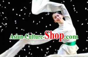 White Long Shuixiu Stage Performance Costumes Complete Set for Women
