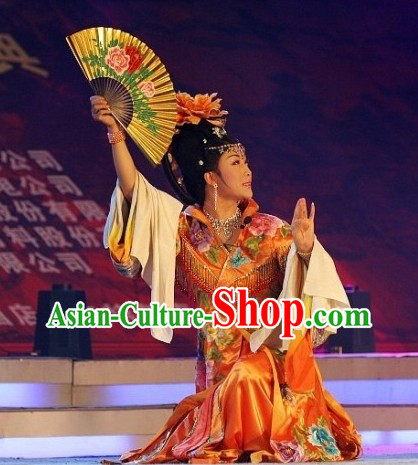 Li Yugang Orange Empress Butterfly Embroidery Clothes for Women