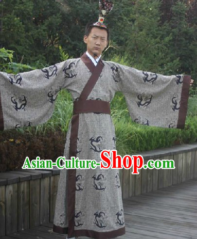 Ancient Chinese Han Dynasty Prince Dragon Robe for Men