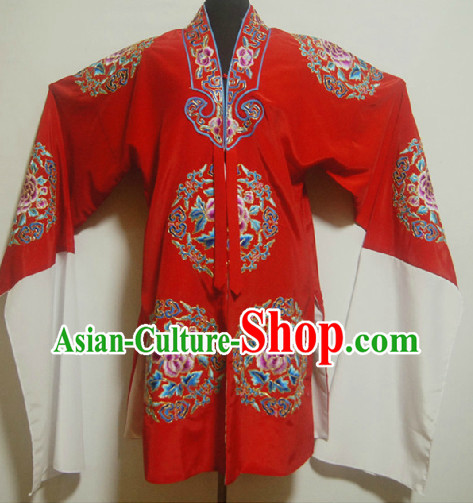 Chinese Ancient Red Phoenix Embroidery Wedding Robe