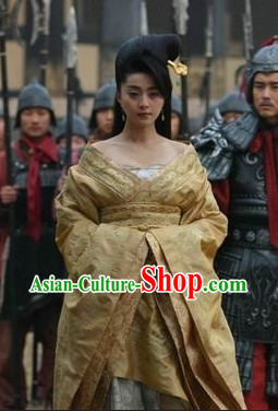Yang Guifei Tang Empress Costumes and Wig Complete Set