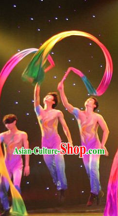 2 Meter Long Color Transition Flowing Silk Dancing Ribbon