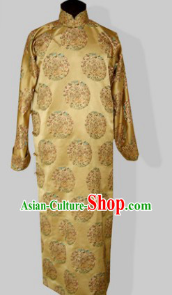 Traditional Chinese Minguo Time Long Dress for Men