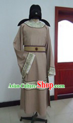 Ancient Chinese Official Costumes Robe and Hat Complete Set for Men