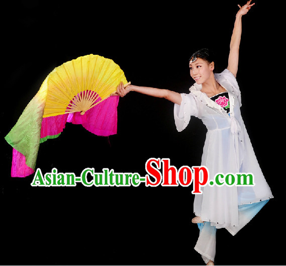 Professional Stage Performance Fan Dancing Costumes for Girls
