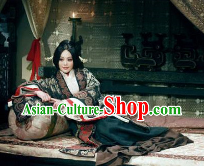 Chinese Empress Stage Costumes and Hair Ornaments