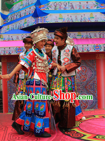 China Miao Carnival Costumes Dance Costumes Traditional Costumes