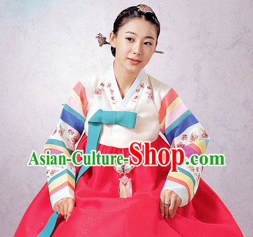 Korean Traditional Hanbok Clothing Dresses Womens Fashion Korean Female Clothes