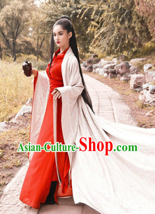 Chinese Traditional Swordswomen Costumes Complete Set