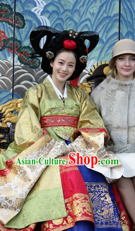 Korean Princess Hanboks Wig and Hair Accessories Complete Set