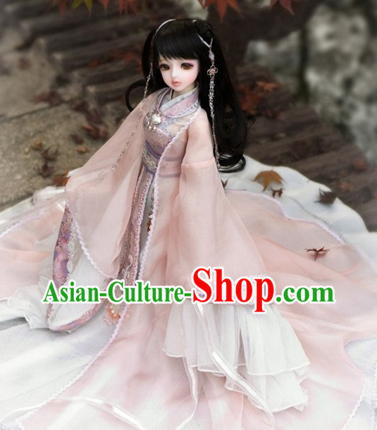Asia Fashion Ancient China Culture Chinese Halloween Princess Costumes and Hair Accessories