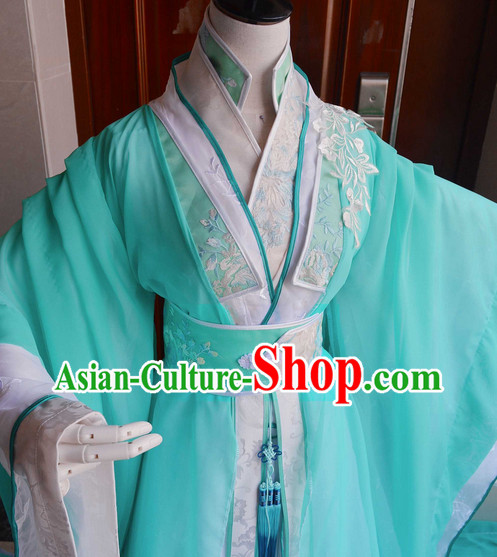 Chinese Traditinoal Princess Hanfu Dresses Complete Set