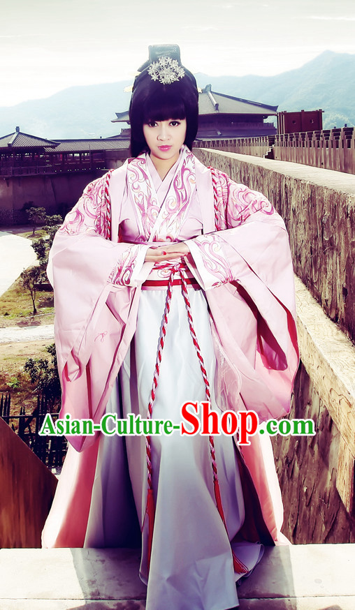 Chinese Imperial Empress Clothing and Hair Accessories Complete Set