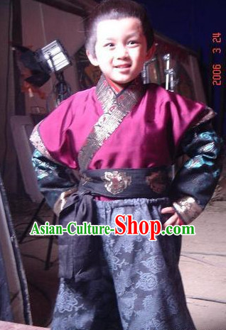Ancient Chinese Prince Costumes Complete Set for Adults and Kids