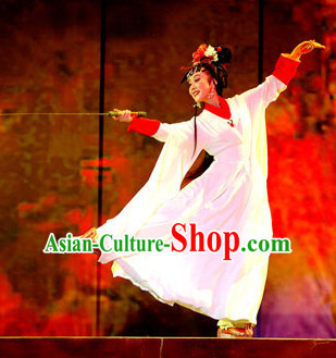 Asian Chinese Traditional Dress Theatrical Costumes Ancient Chinese Clothing Opera Sword Dance Costumes for Women